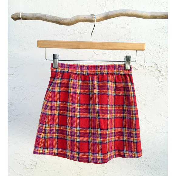 Croco Kids - Woven Plaid Wrap Skirt (Girls 8) - Picture 2 of 5